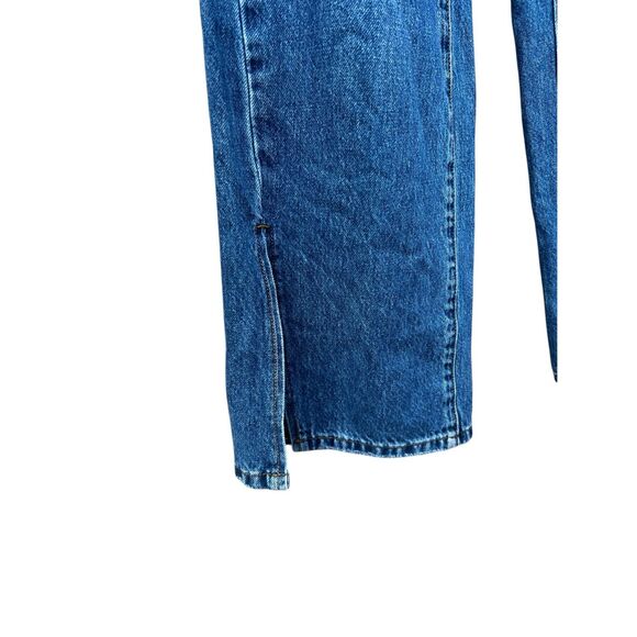 One Teaspoon wide leg drawstring jeans. High rise split hem Women small light - Picture 5 of 8